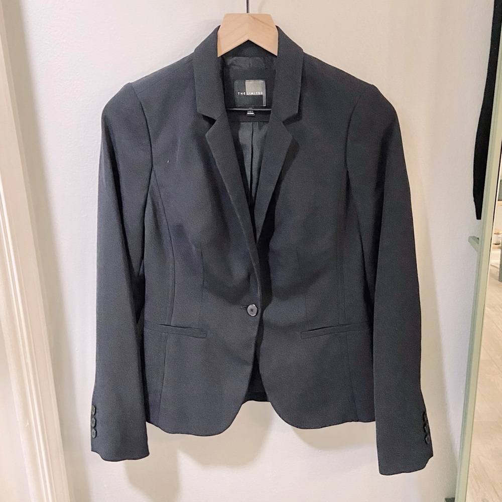 The Limited Blazer, Dark Indigo Navy, Size XS